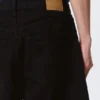 Astro Mid Rise Loose Baggy Denim Shorts – Black Rinse – Schwarz Astro Mid Rise Loose Baggy Denim Shorts – Black Rinse – Schwarz