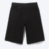 Astro Mid Rise Loose Baggy Denim Shorts – Black Rinse – Schwarz Astro Mid Rise Loose Baggy Denim Shorts – Black Rinse – Schwarz