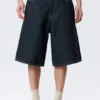 Astro Mid Rise Loose Baggy Denim Shorts – Blue Rinse – Dunkelblau Astro Mid Rise Loose Baggy Denim Shorts – Blue Rinse – Dunkelblau