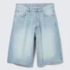 Astro Mid Rise Loose Baggy Denim Shorts – Kimberley Blue – Hellblau Astro Mid Rise Loose Baggy Denim Shorts – Kimberley Blue – Hellblau