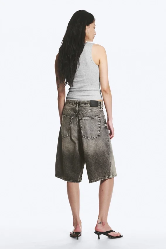 Astro Mid Rise Loose Baggy Denim Shorts – Redondo Black – Schwarz Astro Mid Rise Loose Baggy Denim Shorts – Redondo Black – Schwarz