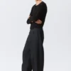 Astro Mid Rise Loose Baggy Leg Coated Jeans – Indigo-Beschichtung Astro Mid Rise Loose Baggy Leg Coated Jeans – Indigo-Beschichtung