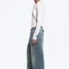 Astro Mid Rise Loose Baggy Twist Jeans – Gloria Blue – Mittelblau Astro Mid Rise Loose Baggy Twist Jeans – Gloria Blue – Mittelblau