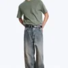 Astro Mid Rise Loose Baggy Unisex-Jeans – Arizona Blue – Mittelblau Astro Mid Rise Loose Baggy Unisex-Jeans – Arizona Blue – Mittelblau