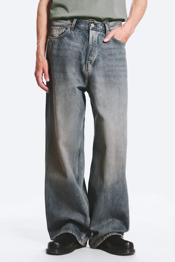 Astro Mid Rise Loose Baggy Unisex-Jeans – Arizona Blue – Mittelblau Astro Mid Rise Loose Baggy Unisex-Jeans – Arizona Blue – Mittelblau