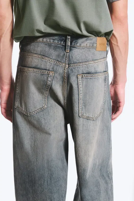 Astro Mid Rise Loose Baggy Unisex-Jeans – Arizona Blue – Mittelblau Astro Mid Rise Loose Baggy Unisex-Jeans – Arizona Blue – Mittelblau