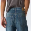 Astro Mid Rise Loose Baggy Unisex-Jeans – Blue Hymn – Mittelblau Astro Mid Rise Loose Baggy Unisex-Jeans – Blue Hymn – Mittelblau