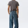 Astro Mid Rise Loose Baggy Unisex-Jeans – Blue Hymn – Mittelblau Astro Mid Rise Loose Baggy Unisex-Jeans – Blue Hymn – Mittelblau