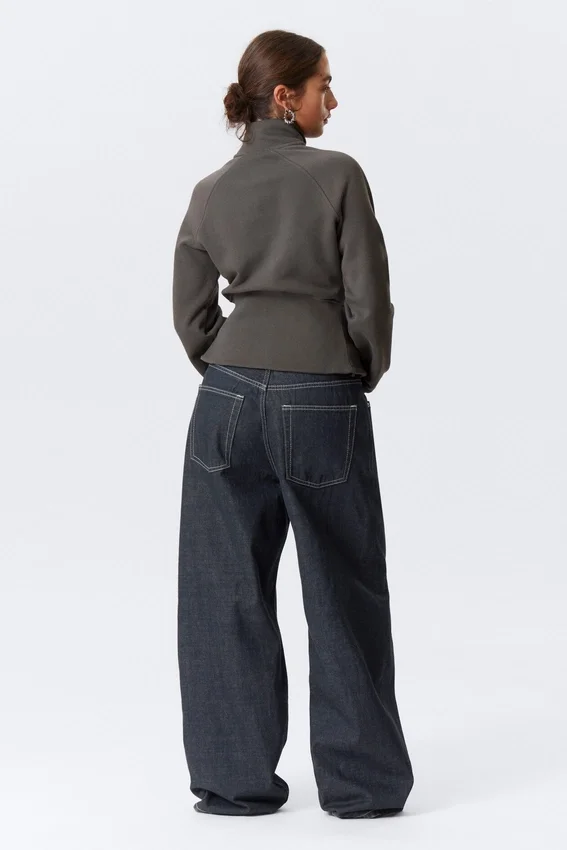 Astro Mid Rise Loose Baggy Unisex-Jeans – Blue Rinse – Dunkelblau Astro Mid Rise Loose Baggy Unisex-Jeans – Blue Rinse – Dunkelblau