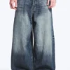 Astro Mid Rise Loose Baggy Unisex-Jeans – Board Blue – Mittelblau Astro Mid Rise Loose Baggy Unisex-Jeans – Board Blue – Mittelblau