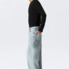 Astro Mid Rise Loose Baggy Unisex-Jeans – Dream Blue – Hellblau Astro Mid Rise Loose Baggy Unisex-Jeans – Dream Blue – Hellblau