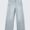 Astro Mid Rise Loose Baggy Unisex-Jeans – Dream Blue – Hellblau Astro Mid Rise Loose Baggy Unisex-Jeans – Dream Blue – Hellblau