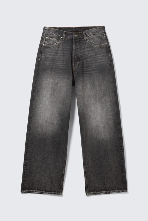 Astro Mid Rise Loose Baggy Unisex-Jeans – Dusky Black – Schwarz Astro Mid Rise Loose Baggy Unisex-Jeans – Dusky Black – Schwarz