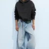 Astro Mid Rise Loose Baggy Unisex-Jeans – Kimberley Blue – Hellblau Astro Mid Rise Loose Baggy Unisex-Jeans – Kimberley Blue – Hellblau
