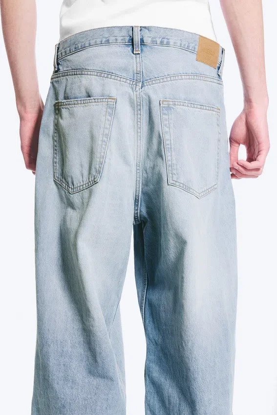 Astro Mid Rise Loose Baggy Unisex-Jeans – Kimberley Blue – Hellblau Astro Mid Rise Loose Baggy Unisex-Jeans – Kimberley Blue – Hellblau