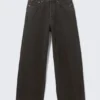 Astro Mid Rise Loose Baggy Unisex-Jeans – Tuned Black – Schwarz Astro Mid Rise Loose Baggy Unisex-Jeans – Tuned Black – Schwarz