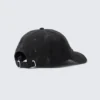 Baseballkappe aus Baumwoll-Canvas im Used-Look – kurz geschnitten, schwarz Baseballkappe aus Baumwoll-Canvas im Used-Look – kurz geschnitten, schwarz