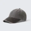 Baseballkappe aus gewebtem Baumwoll-Canvas im Used-Look – Grau – Trashed Camo Baseballkappe aus gewebtem Baumwoll-Canvas im Used-Look – Grau – Trashed Camo