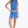 Baumwoll-Mini-Rock – Blau Baumwoll-Mini-Rock – Blau