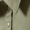 Baumwoll-Twill-Hemd mit Flügelärmeln – Khaki-Grün Baumwoll-Twill-Hemd mit Flügelärmeln – Khaki-Grün