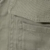 Baumwolljacke mit abnehmbaren Ärmeln – Hellstaubiges Khaki-Grün Baumwolljacke mit abnehmbaren Ärmeln – Hellstaubiges Khaki-Grün