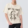 Bedrucktes Boxy-T-Shirt – Off-White – What the Frog? Bedrucktes Boxy-T-Shirt – Off-White – What the Frog?