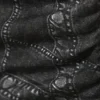 Bedrucktes Neckholder-Top mit offenem Rücken – Schwarz – Denim-Print Bedrucktes Neckholder-Top mit offenem Rücken – Schwarz – Denim-Print