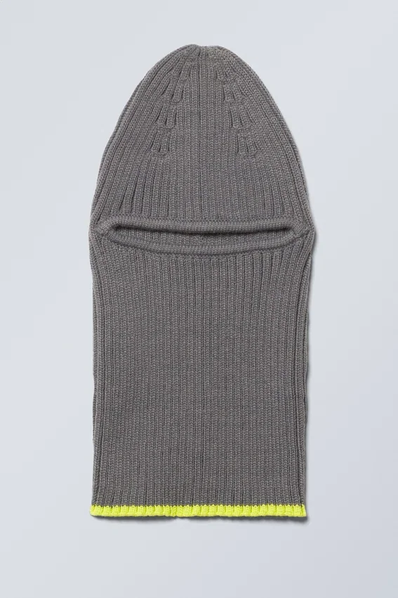 Bell-Sturmhaube – Grau + gelber Saum Bell-Sturmhaube – Grau + gelber Saum