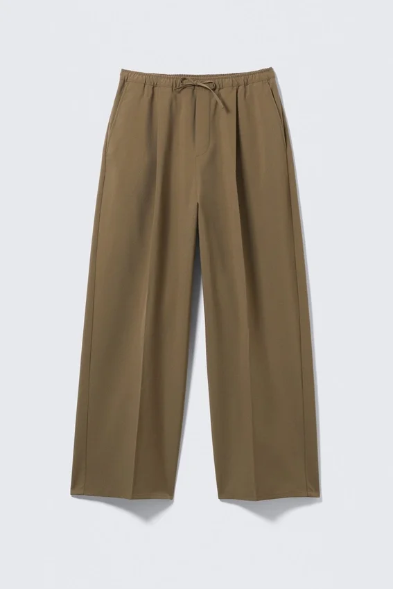 Übergroße Anzughose – Beige Übergroße Anzughose – Beige