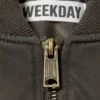 Übergroße Bomberjacke aus Twill – Dusty Mole Übergroße Bomberjacke aus Twill – Dusty Mole