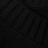 Übergroßer, schwerer Baumwoll-Pullover – Schwarz Übergroßer, schwerer Baumwoll-Pullover – Schwarz