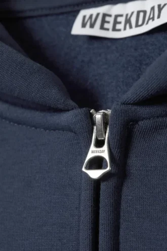 Übergroßer, schwerer Kapuzenpullover mit Reißverschluss – Marineblau Übergroßer, schwerer Kapuzenpullover mit Reißverschluss – Marineblau