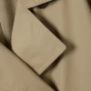 Übergroßer zweireihiger Trenchcoat aus Canvas – Beige Übergroßer zweireihiger Trenchcoat aus Canvas – Beige