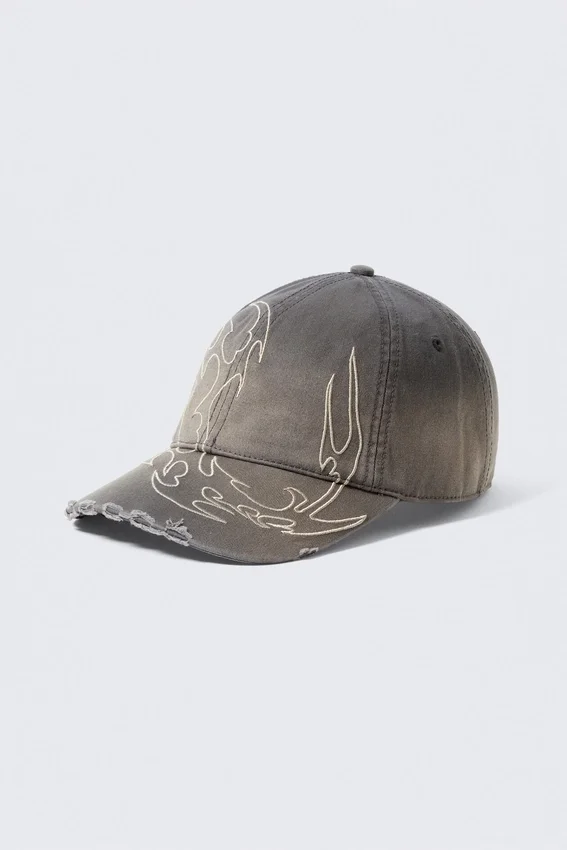 Bestickte Baseball-Cap – Dunkelgrau Bestickte Baseball-Cap – Dunkelgrau