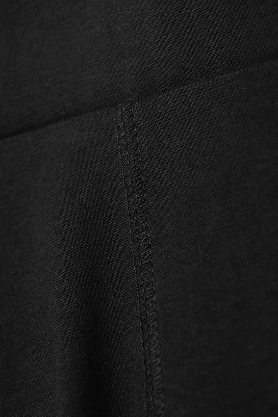 Bikershorts mit mittlerer Leibhöhe – Schwarz Bikershorts mit mittlerer Leibhöhe – Schwarz