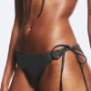 Bikini-Hose mit Bändern – Dunkelgrau