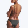 Bikini-Hose mit Bändern – Dunkelgrau