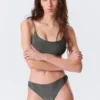 Bikini-Hose mit mittlerer Leibhöhe und Glitzer – Grau – Glitzer Bikini-Hose mit mittlerer Leibhöhe und Glitzer – Grau – Glitzer