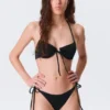 Bikini-Höschen mit Bändern – Schwarz Bikini-Höschen mit Bändern – Schwarz