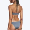 Bikini-Höschen mit Bändern – Staubblau – Schimmernd Bikini-Höschen mit Bändern – Staubblau – Schimmernd