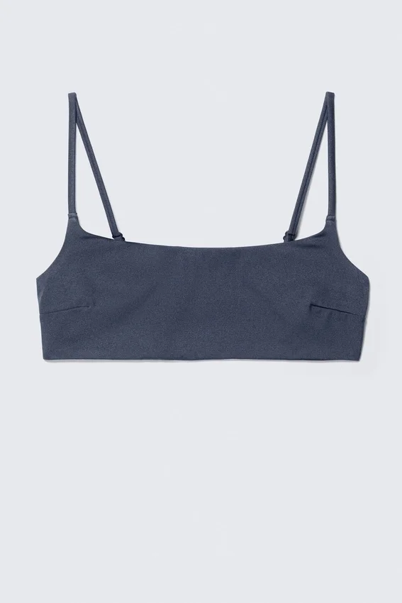 Bikini-Oberteil mit U-Ausschnitt – Dunkelblau Bikini-Oberteil mit U-Ausschnitt – Dunkelblau