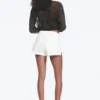 Bite Low Rise Mini-Jeansshorts – Dirty White – Weiß Bite Low Rise Mini-Jeansshorts – Dirty White – Weiß