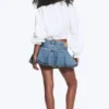 Bluse mit Ballonärmeln – Staubweiß Bluse mit Ballonärmeln – Staubweiß