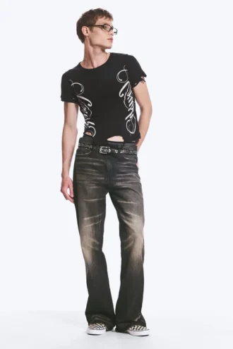 Boo Bootleg Low Rise Regular Bootcut Jeans – Vintage Black – Dark Black | Cheap Monday Gb Boo Bootleg Low Rise Regular Bootcut Jeans – Vintage Black – Dark Black | Cheap Monday Gb