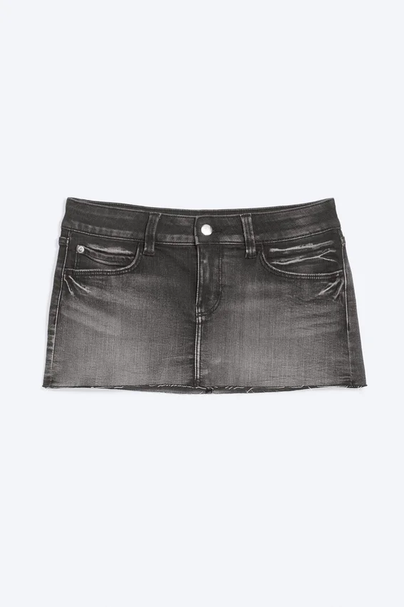 Booty Bei Denim-Minirock – Black Moon – Grau | Cheap Monday GB Booty Bei Denim-Minirock – Black Moon – Grau | Cheap Monday GB