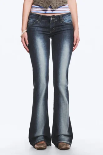 Booty Bei Low Rise Skinny Bootcut Jeans – Blue Spray – Dark Blue | Cheap Monday Gb Booty Bei Low Rise Skinny Bootcut Jeans – Blue Spray – Dark Blue | Cheap Monday Gb