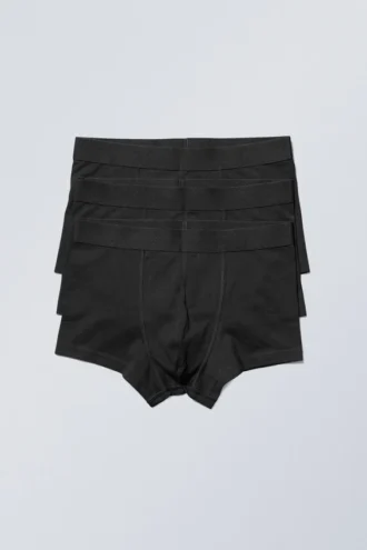 Boxershorts 3er-Pack – Schwarz