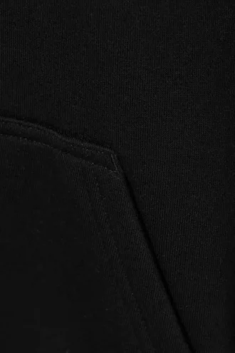 Boxy Heavyweight Kapuzenpullover – Schwarz