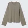 Boxy-Langarmshirt – Grau Boxy-Langarmshirt – Grau