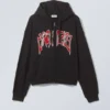 Boxy Mit Print Zip Kapuzenpullover – Eternity Boxy Mit Print Zip Kapuzenpullover – Eternity